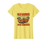 Old Banger car Lover Classic T-Shirt, Women, Lemon Yellow, 3X-Large