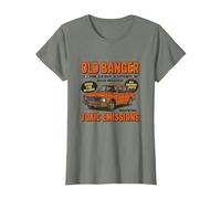 Old Banger car Lover Classic T-Shirt, Women, Olive Heather, Small