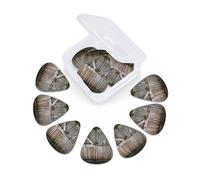 Old Barn Doors Print Guitar Picks 12 Pack With Organizer Storage Box 0.46 0.71 0.96mm Guitar Plectrums Guitars Accessories For Bass Electric Acoustic Guitars