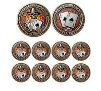 Old Bastards Bourbon Club Collectible Coin, Funny Old Bastards Whiskey Club Challenge Coin, Double-Sided Whiskey Club Commemorative Coins, Funny Gag Gift for Men Dads Friends (8Pcs 02#)