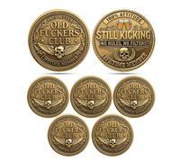 Old Bastards Bourbon Club Collectible Coin, Funny Old Bastards Whiskey Club Challenge Coin, Double-Sided Whiskey Club Commemorative Coins, Funny Gag Gift for Men Dads Friends (5Pcs 03#)