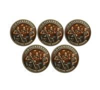 Old Bastards Bourbon Club Collectible Coin, Funny Old Bastards Whiskey Club Challenge Coin, Double-Sided Whiskey Club Commemorative Coins, Funny Gag Gift for Men Dads Friends (5Pcs 05#)