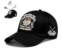 “Old Bastards Golf Club” Baseball Cap, Funny Vintage Golf Themed Hat, 3D Raised Golfthemed Baseballhat, Adjustable Embroidered Golfhat, Over Par Lifetime Member Edition Baseball Hat (02)