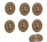 Old Bastards Golf Club Coin, Funny Golf Challenge Coin for Men, Lifetime Golfs Club Member Coins, for Old Guys (6pcs)