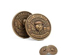 Old Bastards Golf Club Coin, Funny Golf Challenge Coin for Men, Lifetime Golfs Club Member Coins, for Old Guys (1pcs)