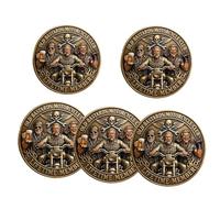 Old Bastards Motorcycle Club Commemorative Coin, Lifetime Member Edition, Double Sided Vintage Motorcycle Challenge Coin, Gag Gift for Retired Friends, Collectible Gift for Riders (B5)