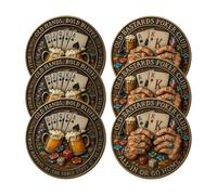 OLD BASTARDS POKER CLUB Commemorative Coin, Collectible Commemorative Coin, Las Vegas Souvenir Poker Player Accessory, Unisex Poker Gift, 4cm (Aa, Buy 3)