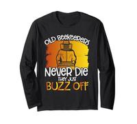 Old Beekeepers Never Die Buzz Off Retirement Hobby Nature Long Sleeve T-Shirt