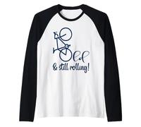 Old Bike Rolling Dad - Bicycle Grandpa Cycling Cyclist Raglan Baseball Tee