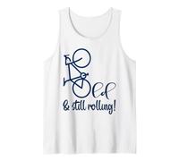 Old Bike Rolling Dad - Bicycle Grandpa Cycling Cyclist Tank Top