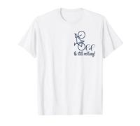 Old Bike Rolling Dad - Bicycle Grandpa Cycling Cyclist Value Graphic T-Shirt, Men, White, L