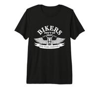 Old Biker Motorcycling Bikers Don't Go Gray We Turn Chrome Premium T-Shirt