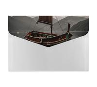 Old Boat Folder Expanding File Accordion File Folders with Labels Portable Document Paper Bill Receipt Organizer for Home College Office