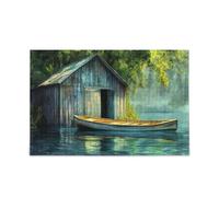 Old Boathouse Puzzles for Adults 500 Piecing Unique Difficult and Challenge