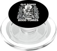 Old Bones Good Tomes Book Lover Bookworm Skeleton Book PopSockets PopGrip for MagSafe
