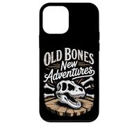 Old Bones New Adventures Funny Fossil Saying Case for iPhone 12 mini