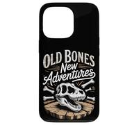 Old Bones New Adventures Funny Fossil Saying Case for iPhone 13 Pro