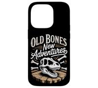 Old Bones New Adventures Funny Fossil Saying Case for iPhone 14 Pro
