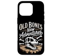 Old Bones New Adventures Funny Fossil Saying Case for iPhone 16 Pro