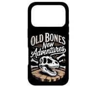 Old Bones New Adventures Funny Fossil Saying Case for iPhone 17 Pro