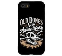 Old Bones New Adventures Funny Fossil Saying Case for iPhone SE (2020) / 7/8
