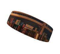 Old Bookshelf Headbands for Women & Men Sports Headband, Fits All Head Sizes, Ultra Absorbent & Non-Slip Sweatband for Running, Yoga, Gym