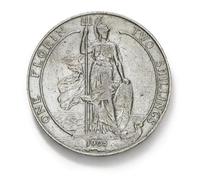 Old British Coins, 1905 Edward VII Silver 2 Florin, Great Britain Antique Coin Set, UK Old Coins for Collectors, Vintage Ancient Coin Collection, Historical Souvenirs