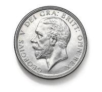 Old British Coins, 1927 George V Silver Florin, Great Britain Antique Coin Set, UK Old Coins for Collectors, Vintage Ancient Coin Collection, Historical Souvenirs