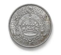 Old British Coins, 1928 George V Wreath Silver Crown, Great Britain Antique Coin Set, UK Old Coins for Collectors, Vintage Ancient Coin Collection, Historical Souvenirs