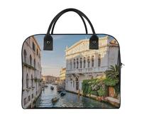 Old Buildings Laptop Tote Bag Casual Travel Handbag Multi Pocket Shoulder Bags for Work Travel