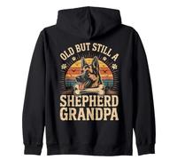 Old but Still a Shepherd Grandpa German Shepherd GSD Zip Hoodie