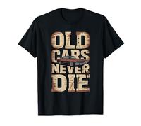 Old Cars Never Die Classic Muscle Car Retro T-Shirt