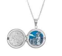 old castle medieval knights of eu emblem Locket Necklace Hold Picture Jewelry Birthday Gift