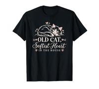 Old Cat Softest Heart in the House Senior Cat Lover Value Graphic T-Shirt