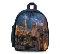 Old City Jerusalem Night Israel Laptop Backpack Cute Travel Daypack Carry on Backpack Work Bag for Men Women