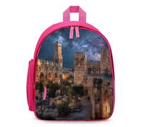 Old City Jerusalem Night Israel Laptop Backpack Cute Travel Daypack Carry on Backpack Work Bag for Men Women