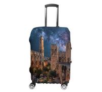 Old City Jerusalem Night Israel Luggage Cover Suitcase Protector Cover | for Women Men,Baggage Cover,Washable,Anti-Scratch,Travel Suitcase Cover