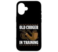 Old Codger In Training Funny Pipe Smoker Saying Case for iPhone 16