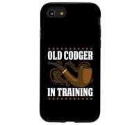 Old Codger In Training Funny Pipe Smoker Saying Case for iPhone SE (2020) / 7/8