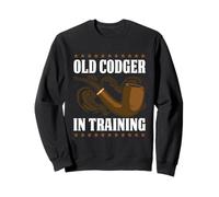 Old Codger In Training Funny Pipe Smoker Saying Sweatshirt