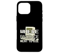 Old Computer Where Patience Went To Die Funny Techie Case for iPhone 16 Pro Max