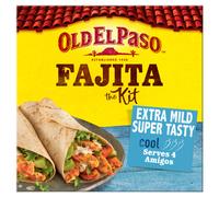Old El Paso Mexican Sizzling Extra Mild Fajita Kit, 476g