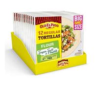 Old El Paso Regular Super Soft Flour Tortillas Family Pack 489g (Pack of 8)