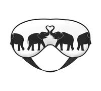 Old Elephant and Young Elephant Printing Rest Sleep Eye Mask, Soft Eye Mask for Home & Camping, Blocks Light, Comfortable for Most Users