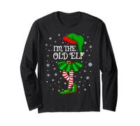 Old Elf Christmas Family Group Women Girls Xmas Pajama Long Sleeve T-Shirt