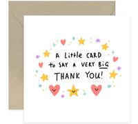 Old English Co. Big Thank You Card for Him Her - Teacher Thank You Card - Cute Thank You Gift for Men Women - Best Friend, Sister, Brother, Colleague - Goodbye Farewell Card | Blank Inside
