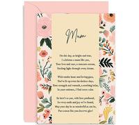 Old English Co. Birthday Card for Mum - Female Birthday Card for Her - Mum Poem - Floral Traditional Card - Unique Poem Birthday Card for Women - Contemporary | Blank Inside with Envelope, 120x170mm