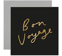 Old English Co. Bon Voyage Leaving Good Luck Card - Wishes for Exam, A-Level, GCSE, Graduation, Results Day, University, New Job, Travelling, Gap Year, Going to Uni | Blank Inside Envelope Included