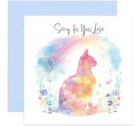 Old English Co. Cat Sorry for Your Loss Sympathy Cat Animal card - Pet Condolences Card - So Sorry Greeting Card - Thinking of You Gifts - Sorry Cat Bereavement Cards | Blank Inside