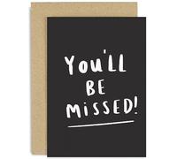 Old English Co. Farewell Card for Colleague - Good Luck Leaving Card for Coworker from Team - 'You'll be missed' Leaving Card for Him Her on New Job | Blank Inside with Envelope